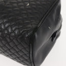 BOTTEGA VENETA INTRECCIATO Clutch Bag Leather Black Auth 144213-16