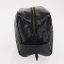 BOTTEGA VENETA INTRECCIATO Clutch Bag Leather Black Auth 144213-4