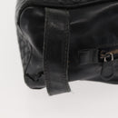 BOTTEGA VENETA INTRECCIATO Clutch Bag Leather Black Auth 144213-7