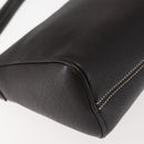 Salvatore Ferragamo Gancini Shoulder Bag Leather Dark Brown Auth 144214-15