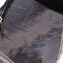 Salvatore Ferragamo Gancini Shoulder Bag Leather Dark Brown Auth 144214-11