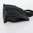 HERMES Fourre Tout Hand Bag Canvas 2Set Gray Black Auth 144215-12