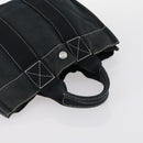 HERMES Fourre Tout Hand Bag Canvas 2Set Gray Black Auth 144215-13