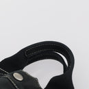 HERMES Fourre Tout Hand Bag Canvas 2Set Gray Black Auth 144215-14