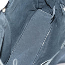 HERMES Fourre Tout Hand Bag Canvas 2Set Gray Black Auth 144215-17