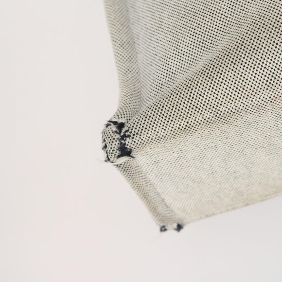 HERMES Fourre Tout Hand Bag Canvas 2Set Gray Black Auth 144215