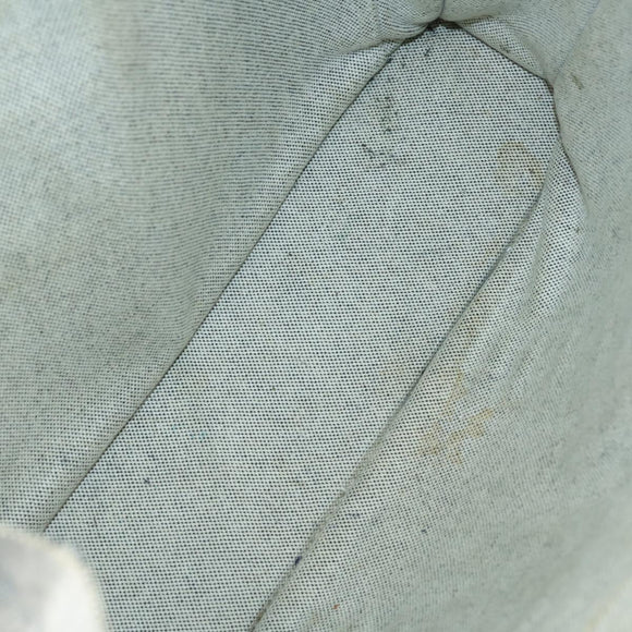 HERMES Fourre Tout Hand Bag Canvas 2Set Gray Black Auth 144215