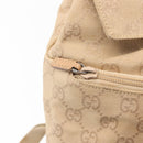 GUCCI GG Canvas Backpack Beige Silver 003 0242 Auth 144218-20