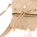 GUCCI GG Canvas Backpack Beige Silver 003 0242 Auth 144218-21