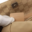 GUCCI GG Canvas Backpack Beige Silver 003 0242 Auth 144218-12