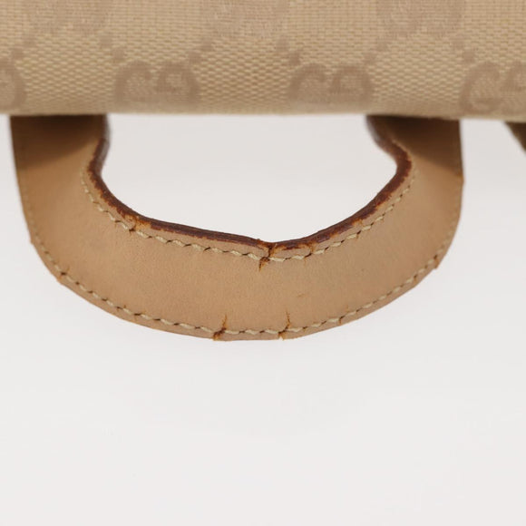 GUCCI GG Canvas Backpack Beige Silver 003 0242 Auth 144218