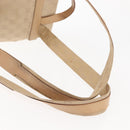 GUCCI GG Canvas Backpack Beige Silver 003 0242 Auth 144218-8