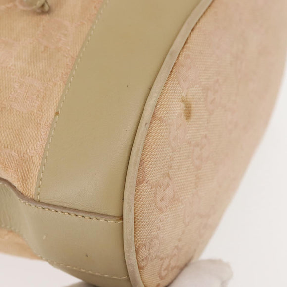 GUCCI GG Canvas Shoulder Bag Pink Gold 001 86 0533 Auth 144220