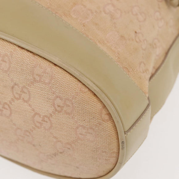 GUCCI GG Canvas Shoulder Bag Pink Gold 001 86 0533 Auth 144220