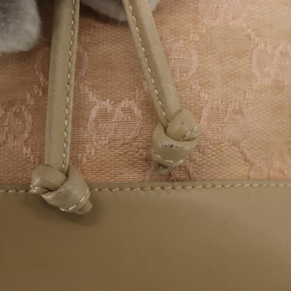 GUCCI GG Canvas Shoulder Bag Pink Gold 001 86 0533 Auth 144220