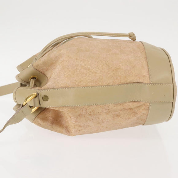 GUCCI GG Canvas Shoulder Bag Pink Gold 001 86 0533 Auth 144220