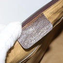 GUCCI GG Supreme Web Sherry Line Boston Bag PVC Beige Gold Auth 144221-21