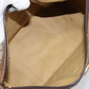 GUCCI GG Supreme Web Sherry Line Boston Bag PVC Beige Gold Auth 144221-11