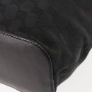 GUCCI GG Canvas Shoulder Bag Black Silver 106242 Auth 144224-15