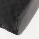 GUCCI GG Canvas Shoulder Bag Black Silver 106242 Auth 144224-16