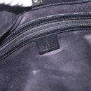 GUCCI GG Canvas Shoulder Bag Black Silver 106242 Auth 144224-17