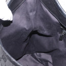 GUCCI GG Canvas Shoulder Bag Black Silver 106242 Auth 144224-19