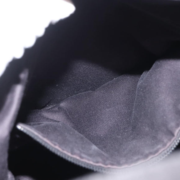 GUCCI GG Canvas Shoulder Bag Black Silver 106242 Auth 144224