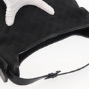 GUCCI GG Canvas Shoulder Bag Black Silver 106242 Auth 144224-7