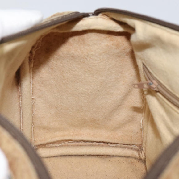 GUCCI GG Supreme Web Sherry Line Boston Bag PVC Beige Gold 40 02 006 Auth 144227