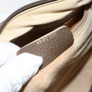 GUCCI GG Supreme Web Sherry Line Boston Bag PVC Beige Gold 40 02 006 Auth 144227-22