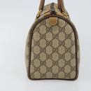 GUCCI GG Supreme Web Sherry Line Boston Bag PVC Beige Gold 40 02 006 Auth 144227-4