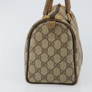 GUCCI GG Supreme Web Sherry Line Boston Bag PVC Beige Gold 40 02 006 Auth 144227-5