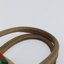 GUCCI GG Supreme Web Sherry Line Boston Bag PVC Beige Gold 40 02 006 Auth 144227-8