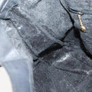 GUCCI Bamboo Shoulder Bag Suede 2way Black Gold 001 1577 Auth 144229-19