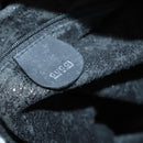 GUCCI Bamboo Shoulder Bag Suede 2way Black Gold 001 1577 Auth 144229-21