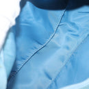 PRADA Accessory Pouch Nylon Light Blue Silver Auth 144231-17