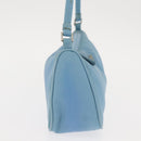 PRADA Accessory Pouch Nylon Light Blue Silver Auth 144231-5