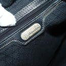 FENDI Zucca Canvas Boston Bag PVC Black Brown Auth 144233-19