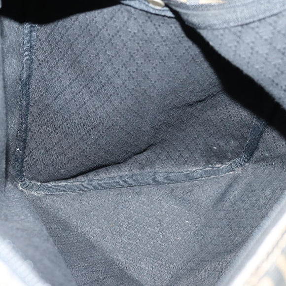 FENDI Zucca Canvas Boston Bag PVC Black Brown Auth 144233