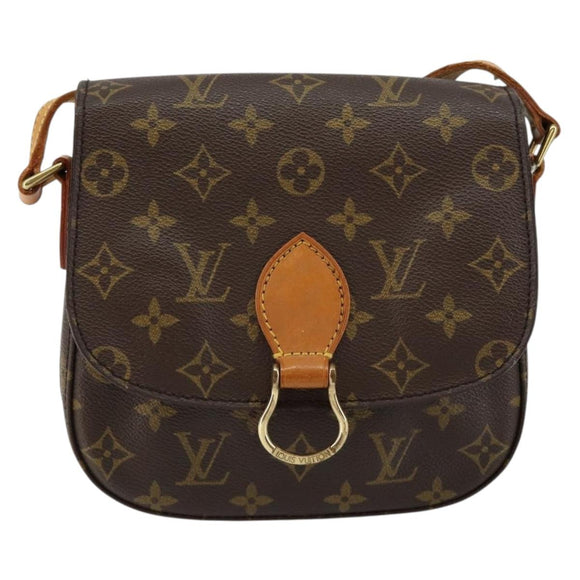 LOUIS VUITTON Monogram Saint Cloud MM Shoulder Bag M51243 LV Auth 144235