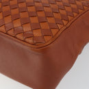 BOTTEGA VENETA INTRECCIATO Hand Bag Leather Brown Auth 144246-10