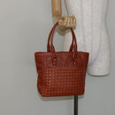 BOTTEGA VENETA INTRECCIATO Hand Bag Leather Brown Auth 144246-20