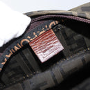 FENDI Zucca Canvas Hand Bag Black Brown Auth 144248-19