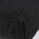 FENDI Zucca Canvas Tote Bag Black Silver Auth 144249-9