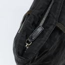 FENDI Zucca Canvas Tote Bag Black Silver Auth 144249-10