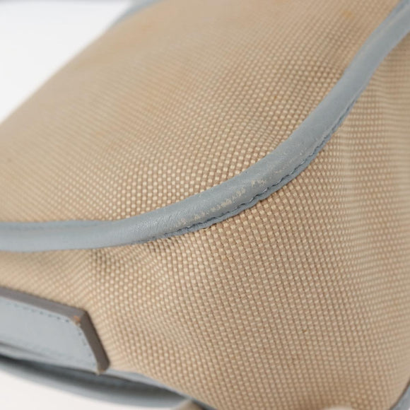 FENDI Zucca Canvas Shoulder Bag Beige Gold Auth 144250