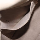 FENDI Zucca Canvas Shoulder Bag Beige Gold Auth 144250-24