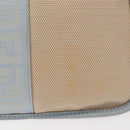 FENDI Zucca Canvas Shoulder Bag Beige Gold Auth 144250-3
