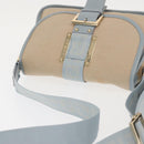 FENDI Zucca Canvas Shoulder Bag Beige Gold Auth 144250-7