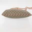 GUCCI GG Supreme Shoulder Bag PVC Beige Gold 201446 Auth 144254-6